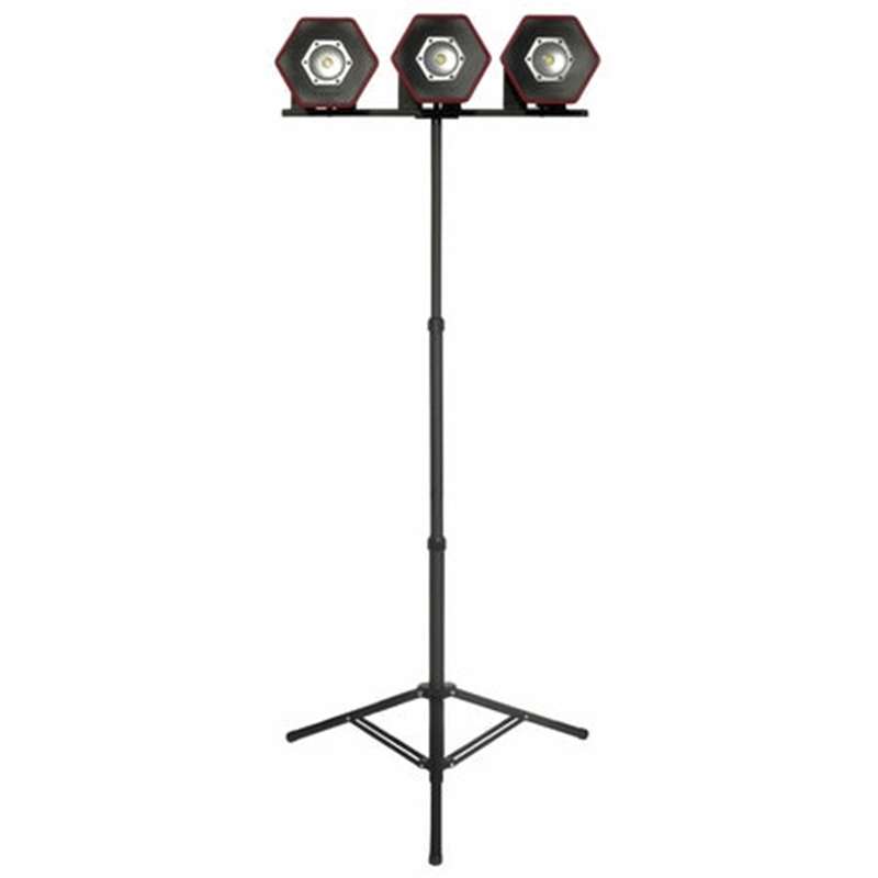 Maxxeon Hd Telescopic Tripod Stand For 1, 2, Or 3 Lumenator Flood Lights